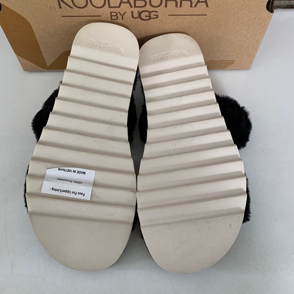 Koolaburra Womens Fuzz-On Faux Fur Slippers Platform Sandals Shoes US 8 M. - Picture 8 of 10